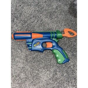 Vintage 2003 Nerf Tech Target Single Shot Dart Gun Blaster - Tested Works! Rare